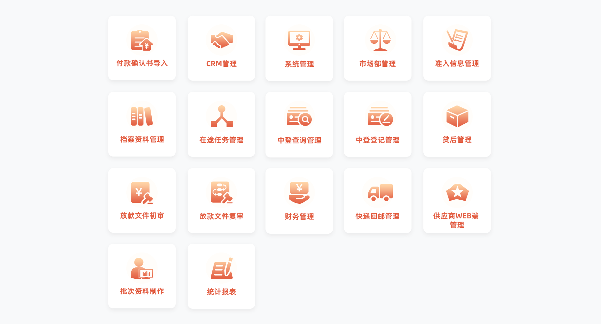   标准再保理业务管理系统功能模块